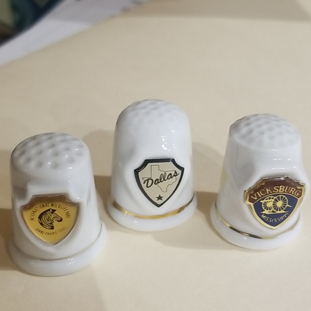 Three Antique Thimbles